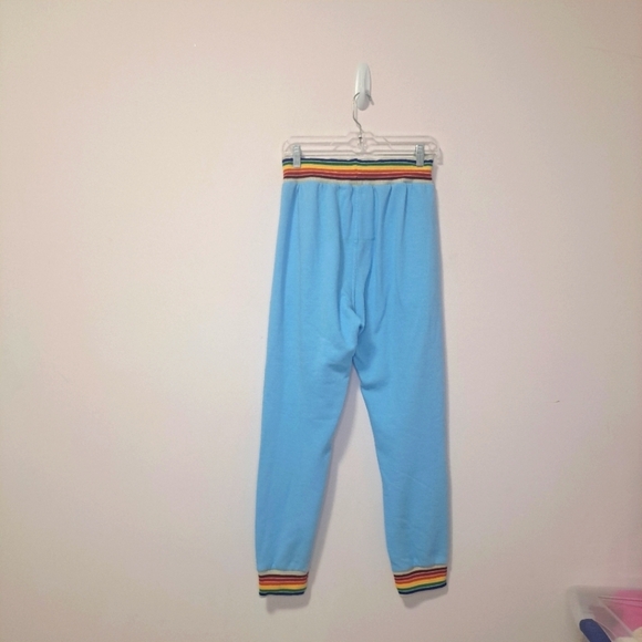 Aviator Nation rainbow rib sweatpant sky blue medium - Picture 5 of 7